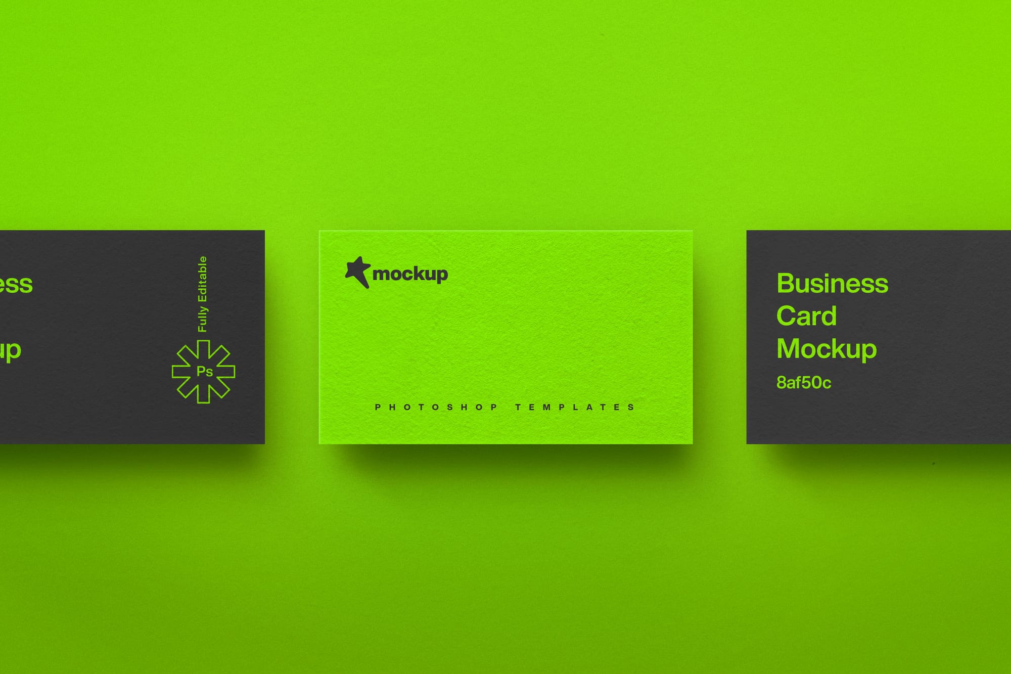 Three Light Business Card Mockup