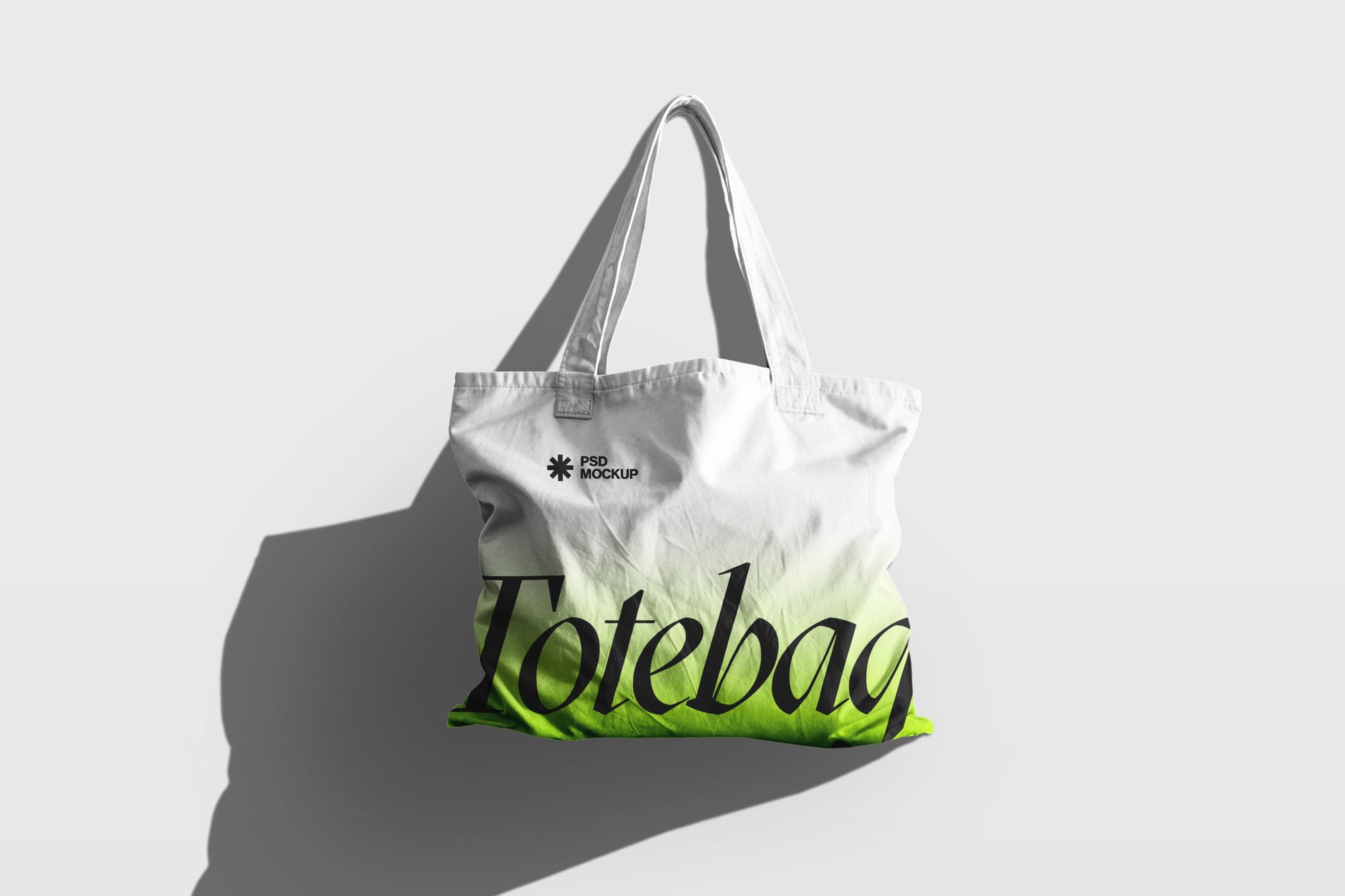 Totebag Mockup with Long Shadow