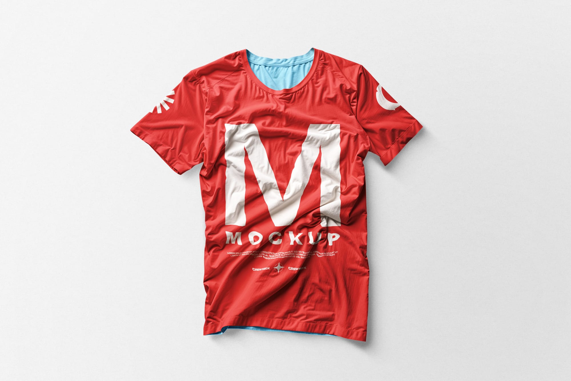 Wrinkle Texture T-Shirt Mockup