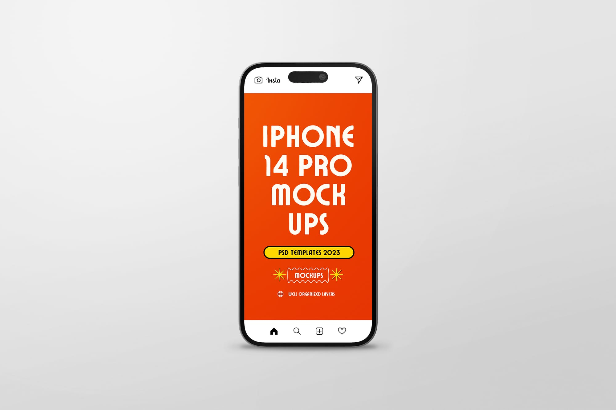 Photoshop iPhone 14 Pro Mockup