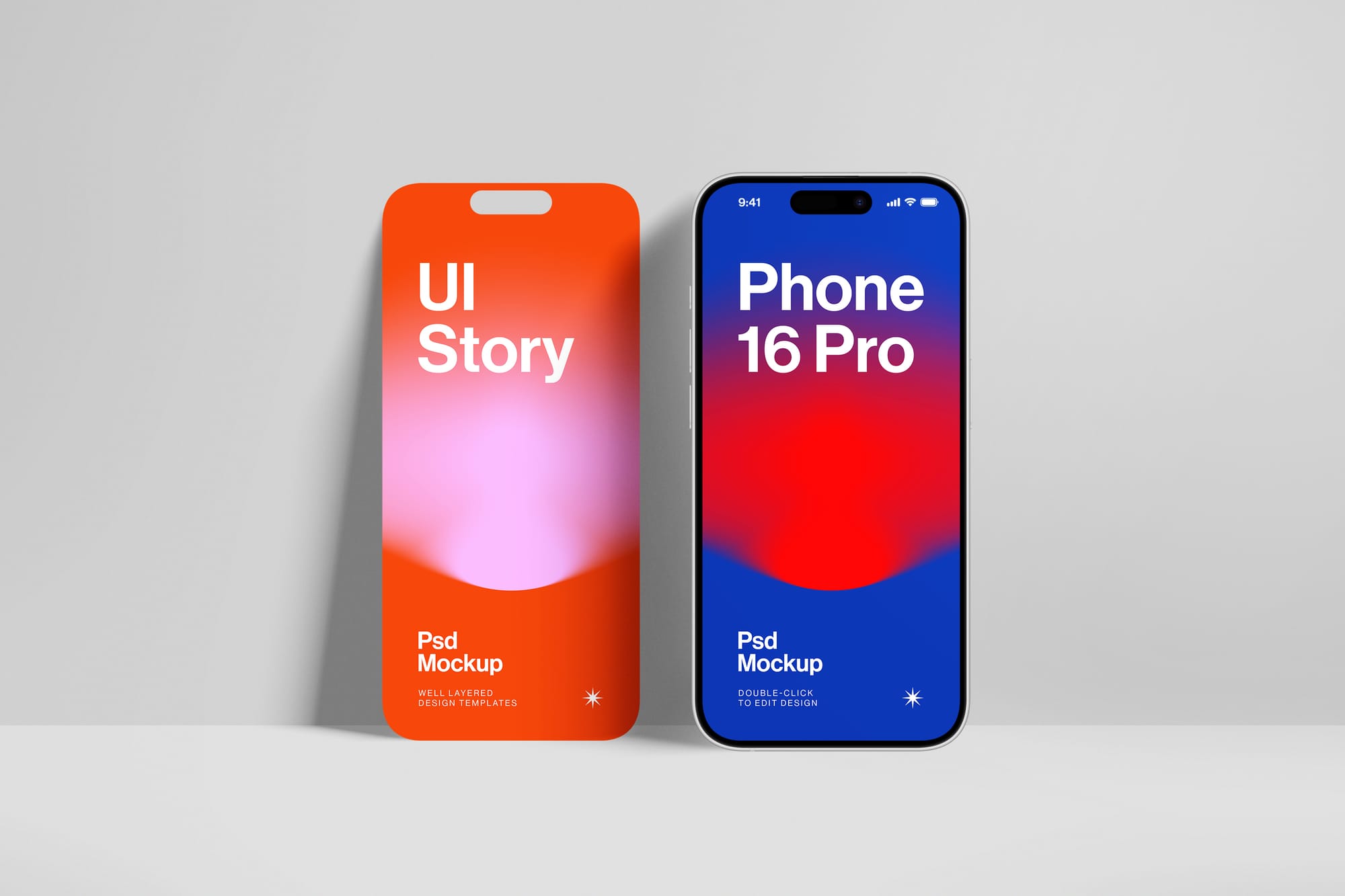 iPhone 16 Pro & UI Story Mockup