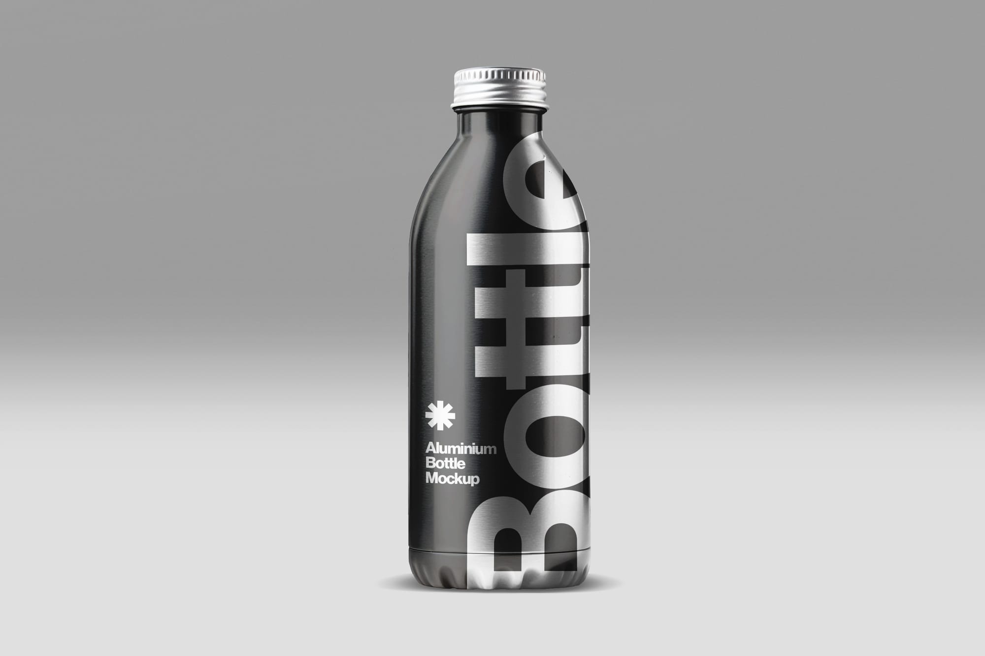 Aluminium Bottle Mockup