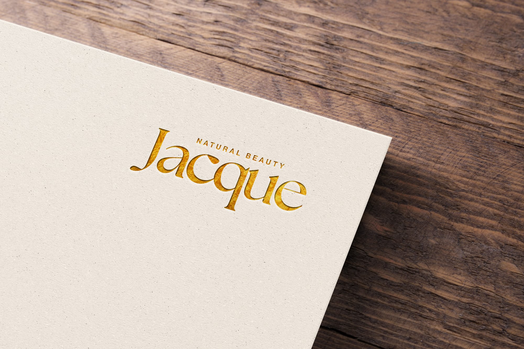 Gold Paper Logo Mockup