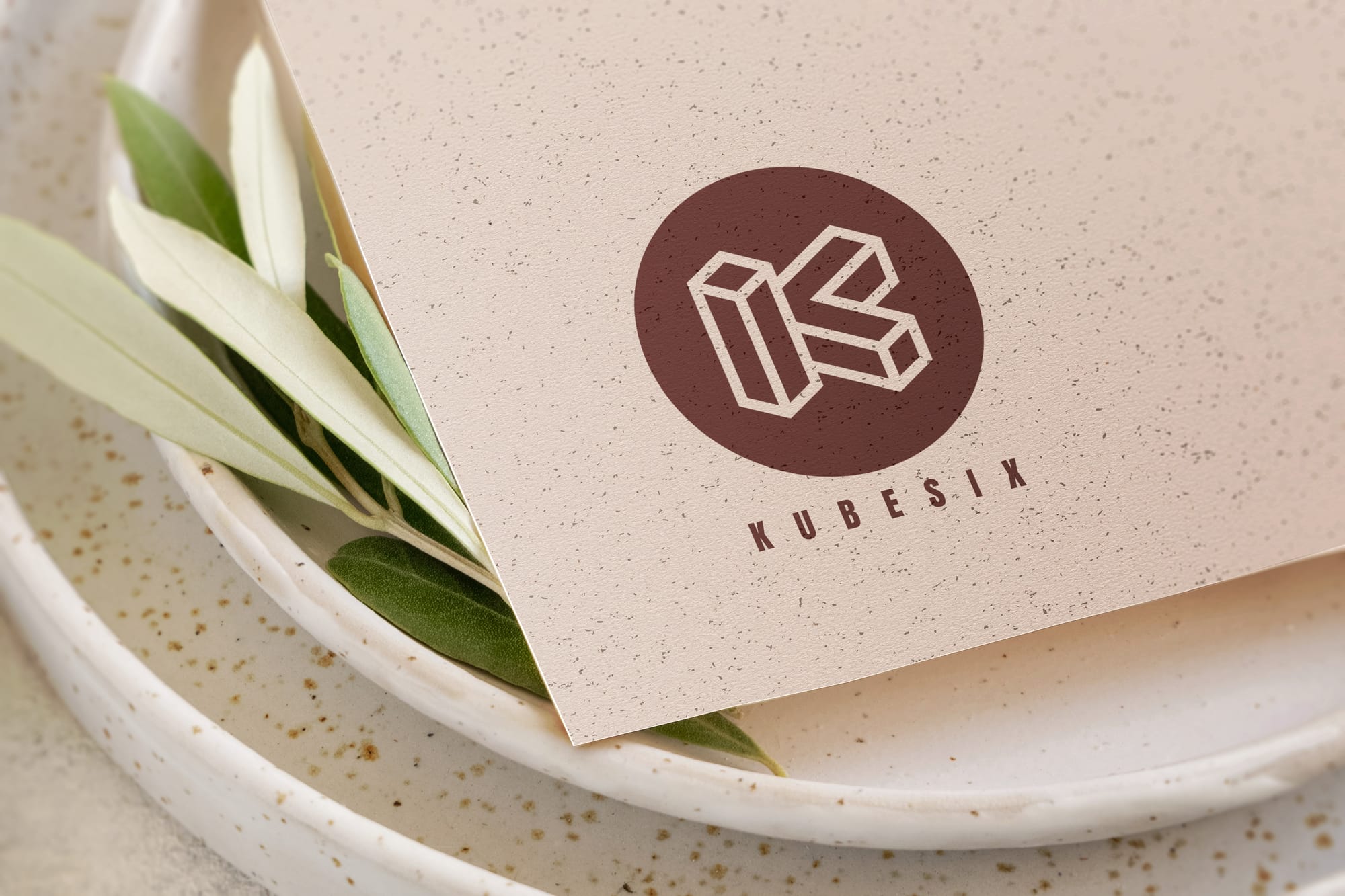 Logo Mockup Paper Texture