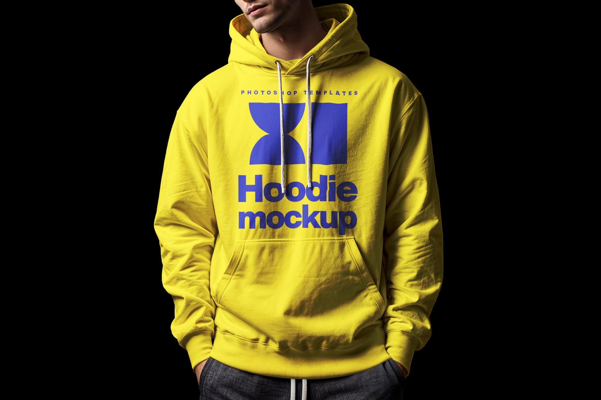 Men Hoodie Mockup