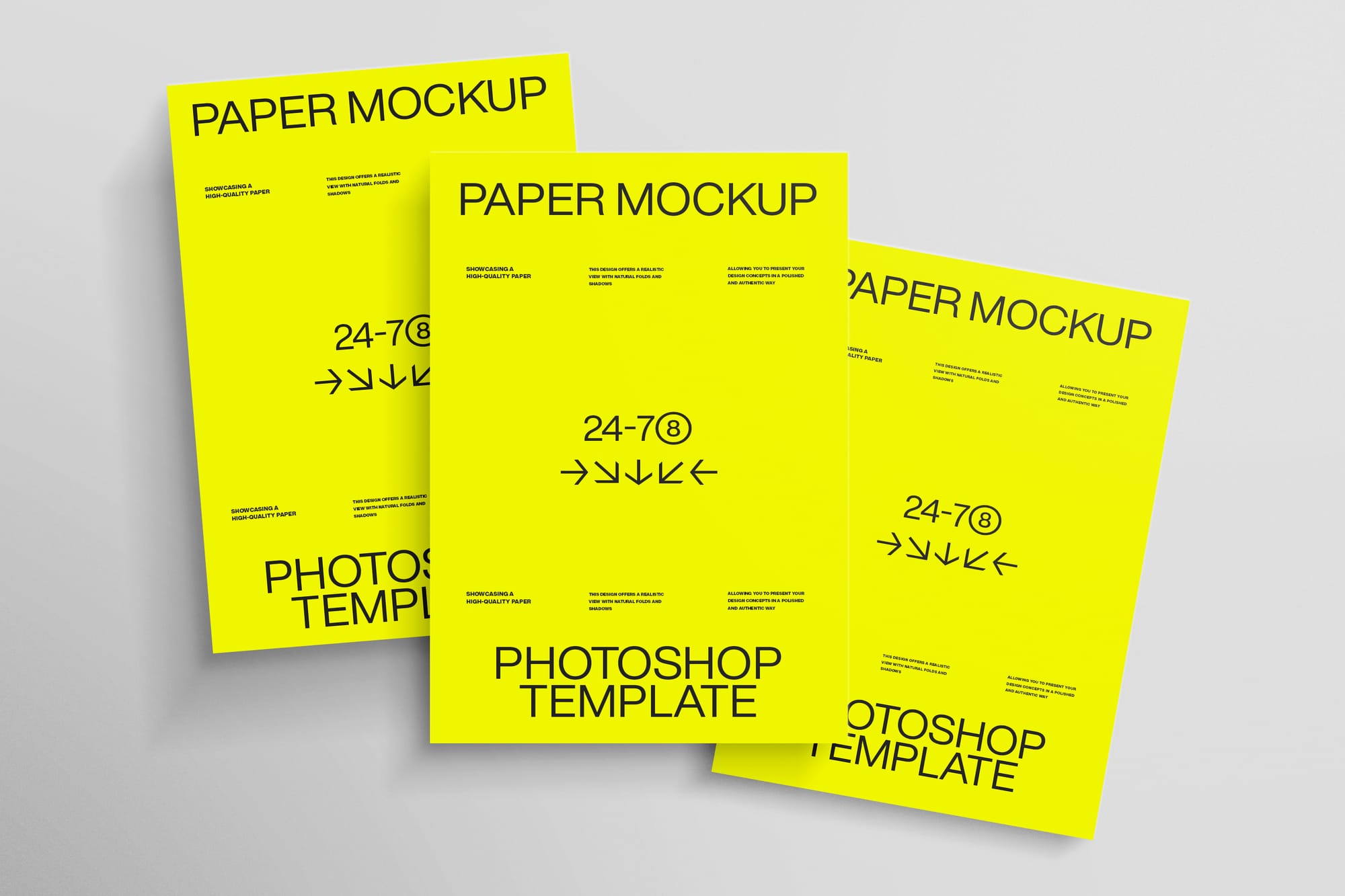 Minimal A4 Paper Mockup