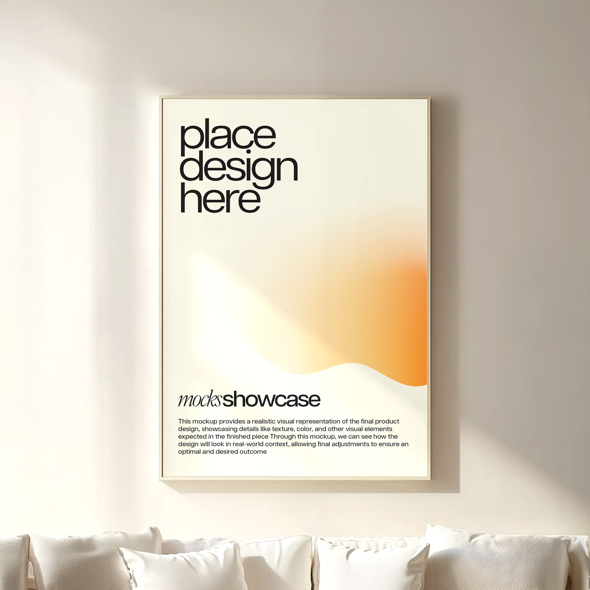 Beige Interior Poster Mockup