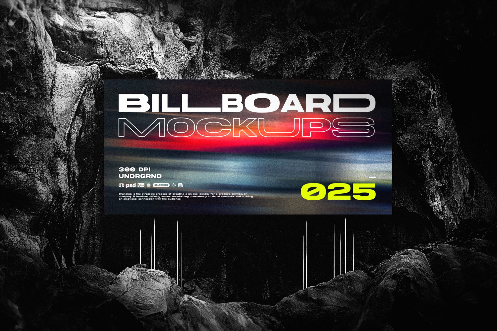 Underground Billboard Mockup