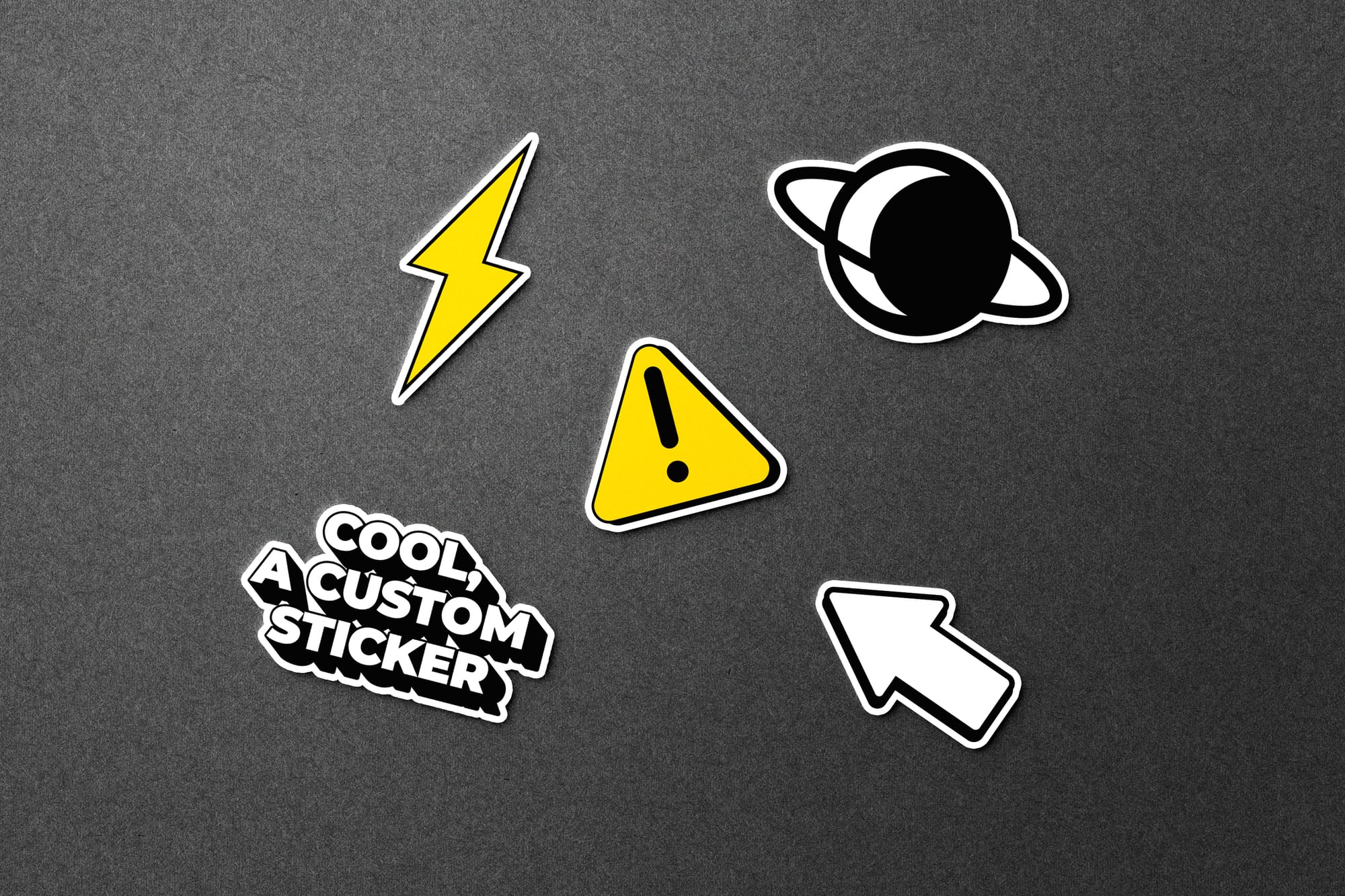 Custom Sticker Mockup