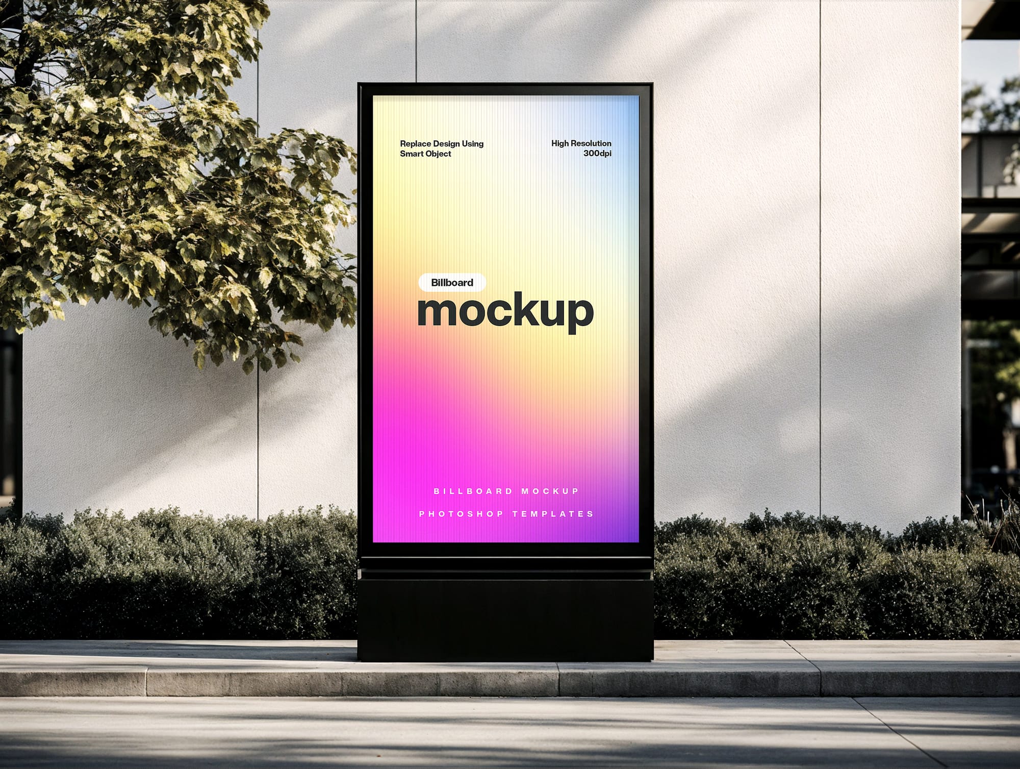 Lightbox Stand Billboard Mockup