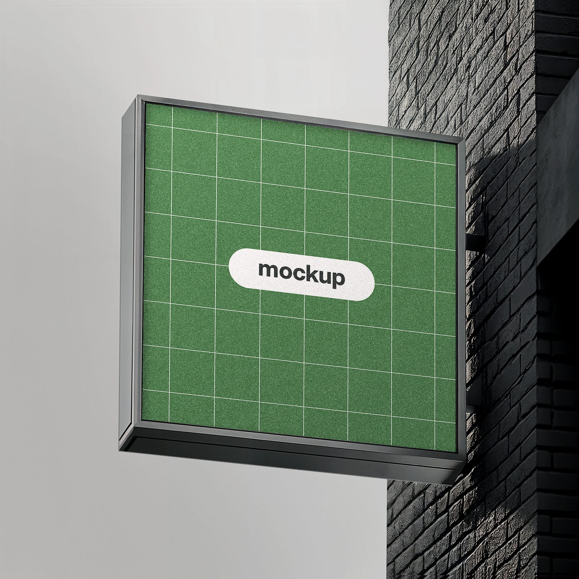 Sign Neon Box Mockup