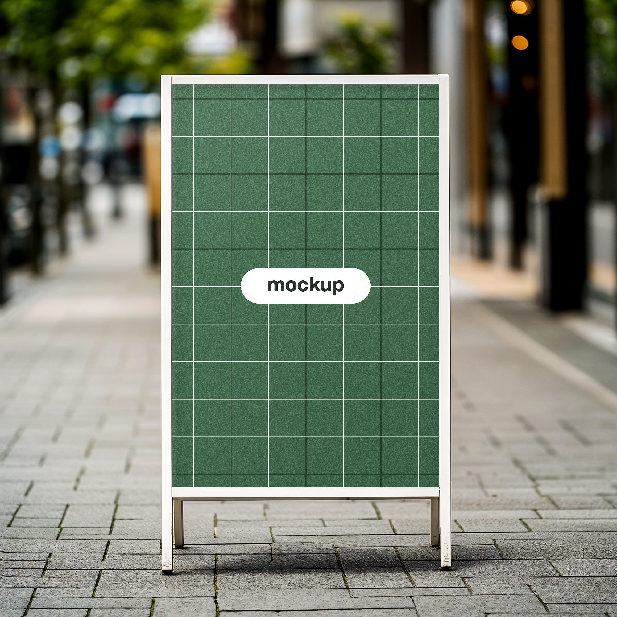 Sign Stand Mockup