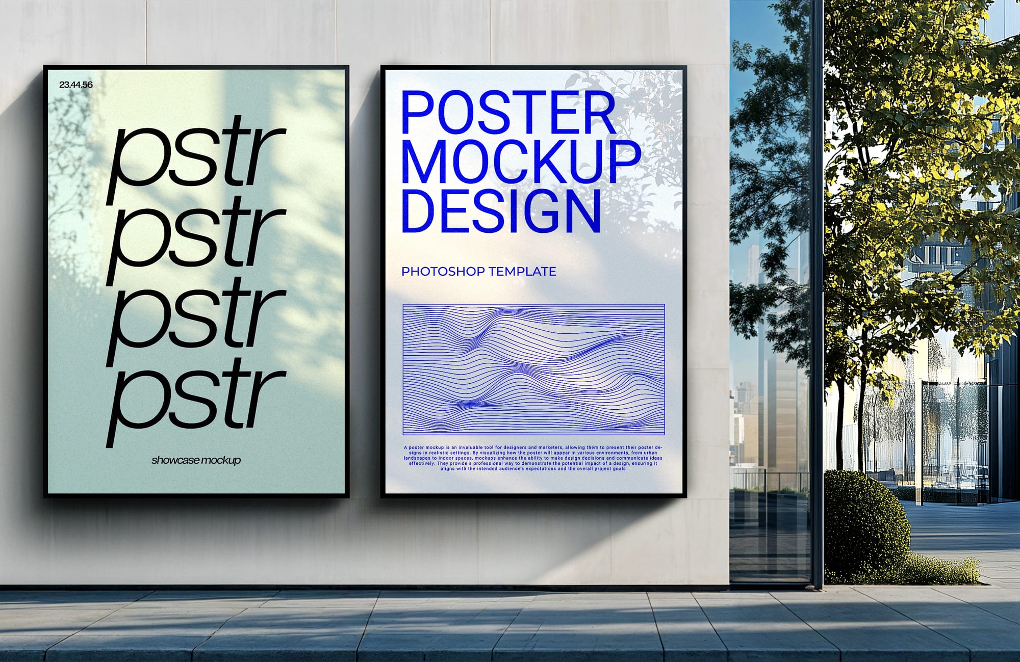 Two Poster Billboard Mockup