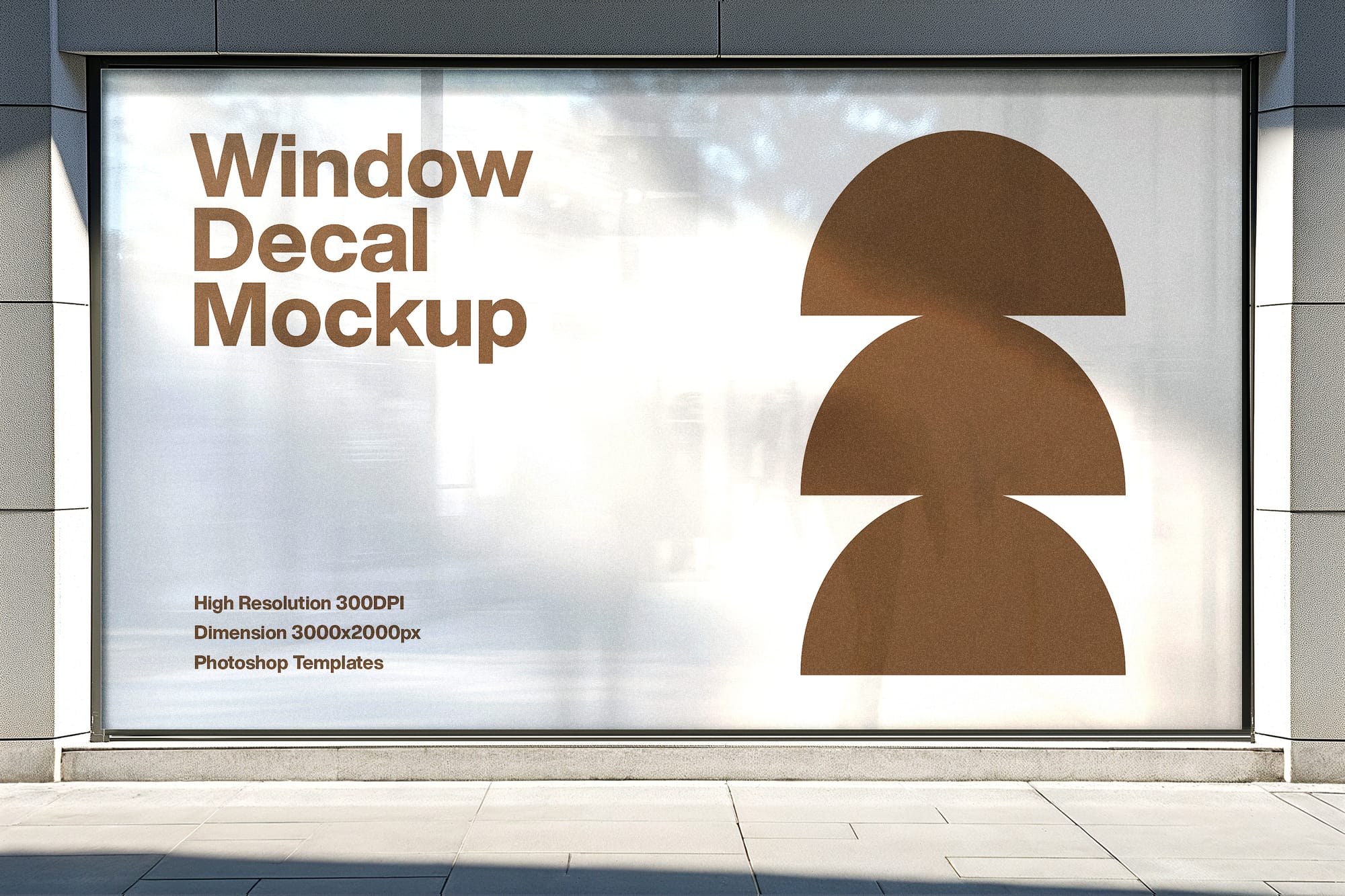 Window Decal Mockup