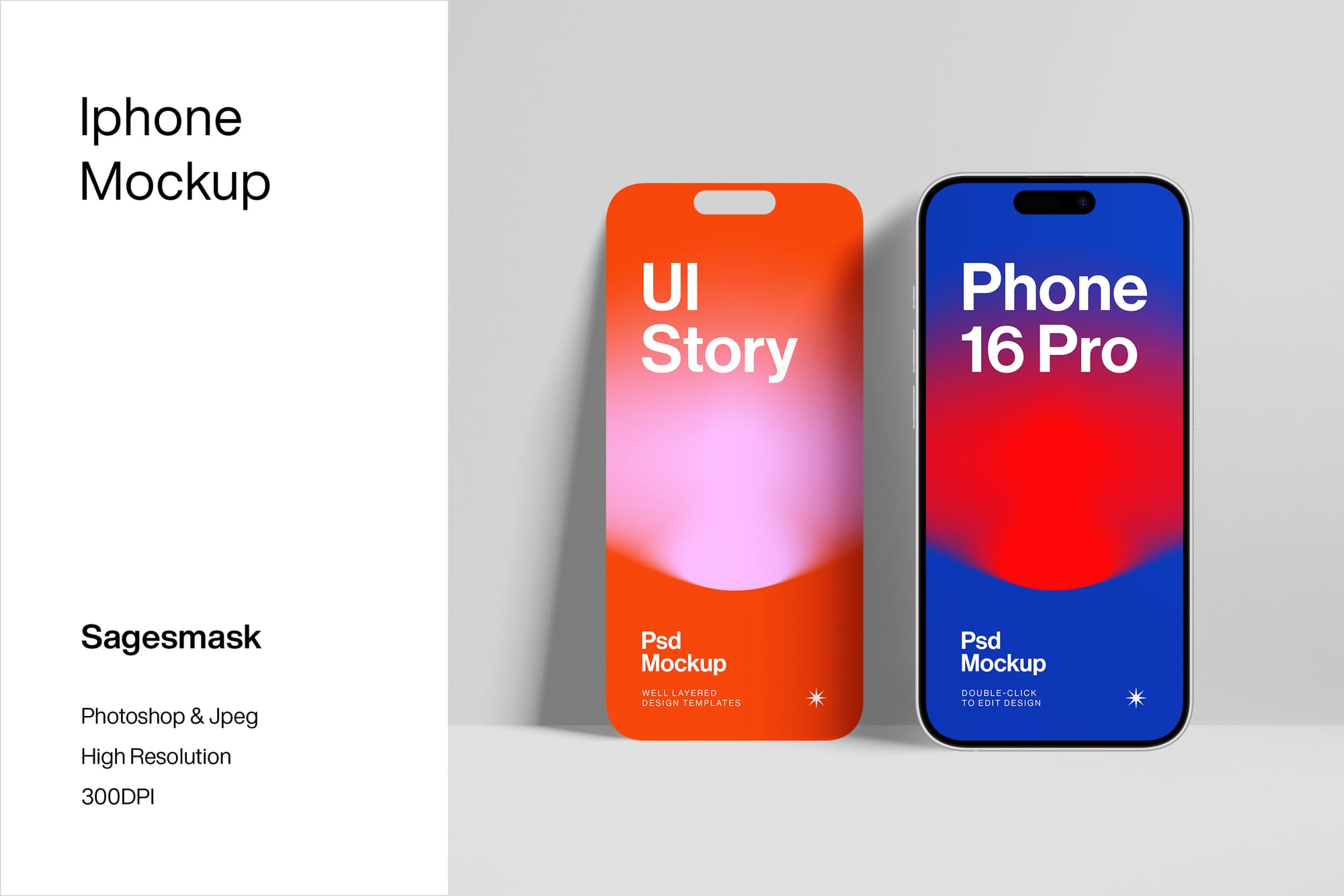 iphone and UI UX Mockup