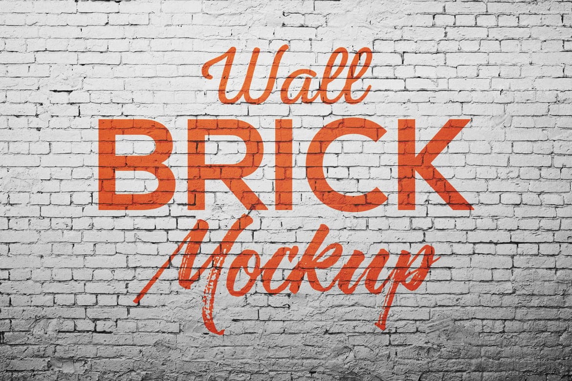 Wall Brick Mockup