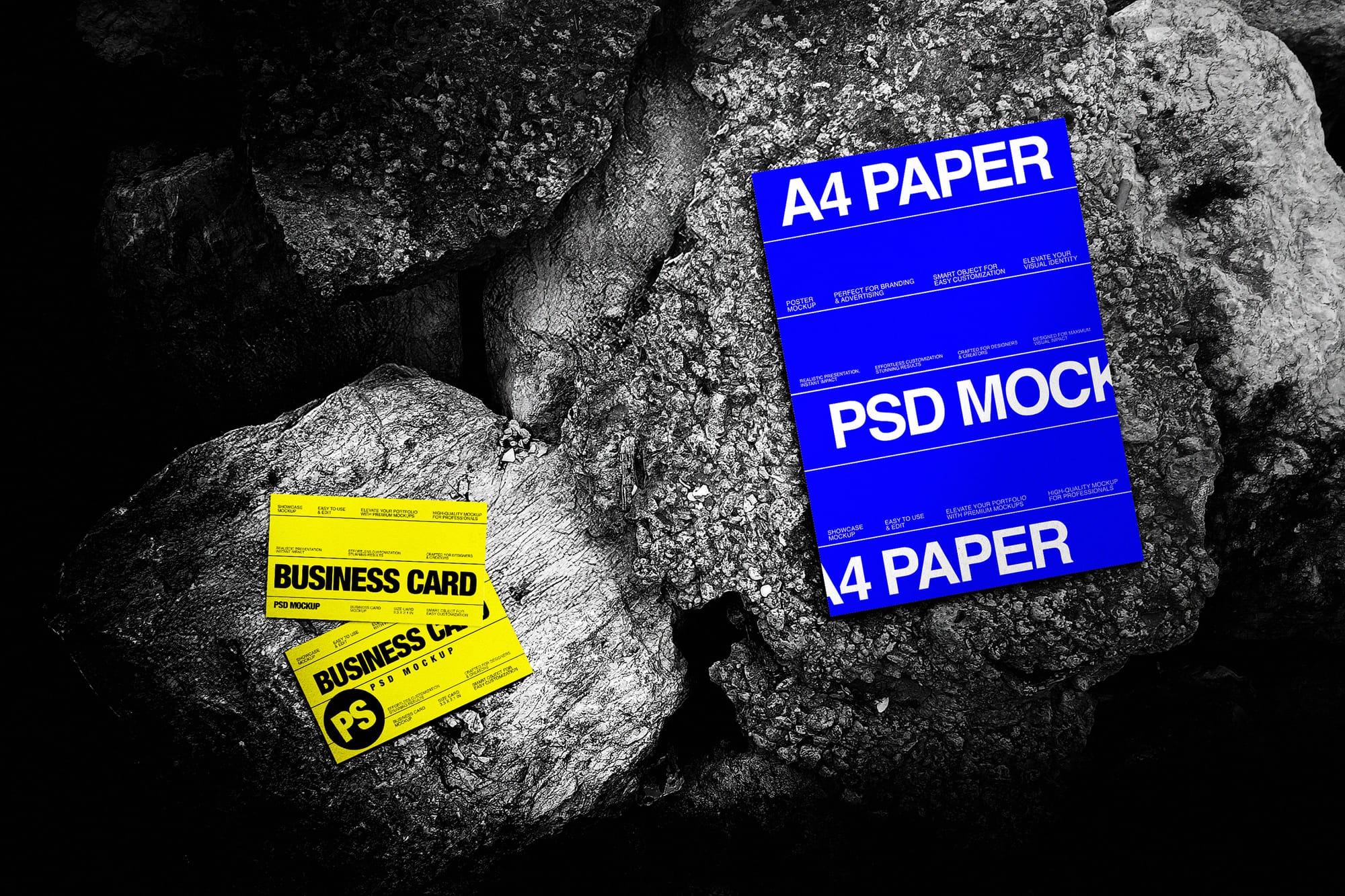 Business Card & A4 Paper Mockup