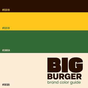 Photoshop Brand Color Guide Big Burger Instagram Post