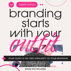 Photoshop Branding Starts With Your Outfit Cerise Instagram Post