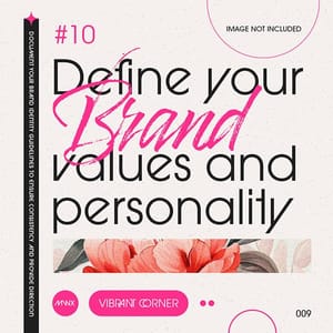 Photoshop Define Your Brand Values And Personality Cerise Instagram Post