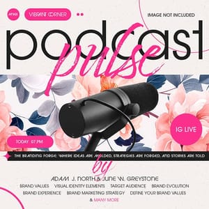 Photoshop Podcast Pulse Cerise Instagram Post