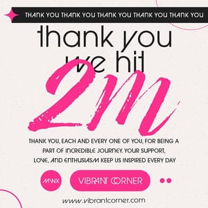 Photoshop Thank You We Hit 2M Cerise Instagram Post