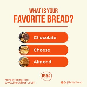 Photoshop What Is Your Favorite Bread Orange Instagram Post