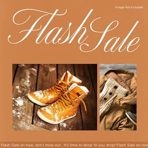 Photoshop Flash Sale Fashion Instagram Post