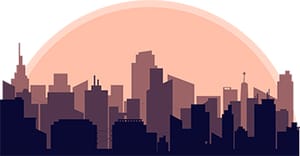 City Skyline Silhouette 6