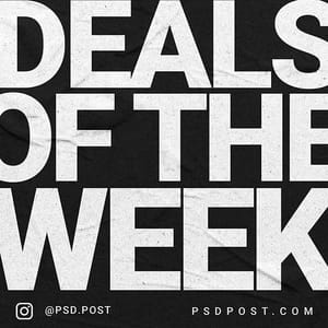 Photoshop Deals Of The Week On Black Background Instagram Post