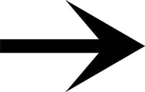 Flat Directional Arrow Sign 24