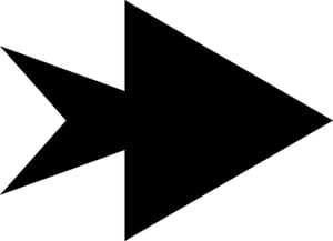 Flat Directional Arrow Sign 28