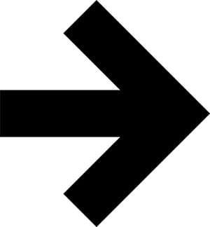 Flat Directional Arrow Sign 44