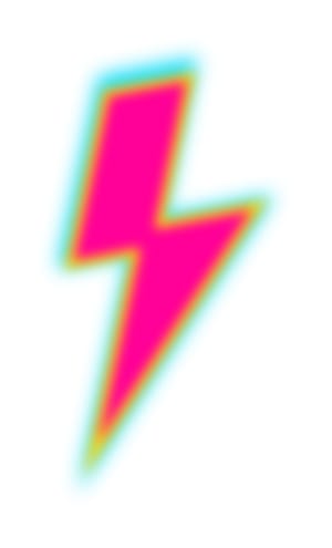 Lightning Retro Gradient Blurred Shape