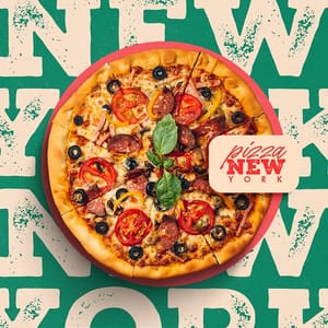 Photoshop Pizza New York Exobites Instagram Post