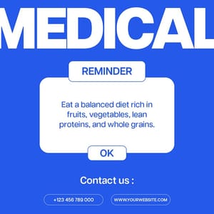 Photoshop Reminder Medical Instagram Post