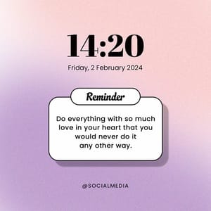 Photoshop Reminder With Gradient Background Instagram Post