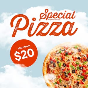 Photoshop Special Pizza Instagram Post