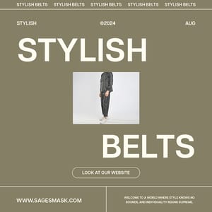 Photoshop Stylish Belts Kauki Instagram Post