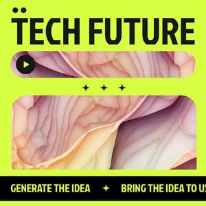 Generate The Idea Future Techno Instagram Post