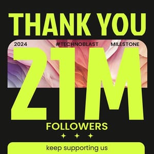 Thank You 21 M Followers Techno Instagram Post