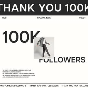 Photoshop Thank You 100K Followers Kauki Instagram Post