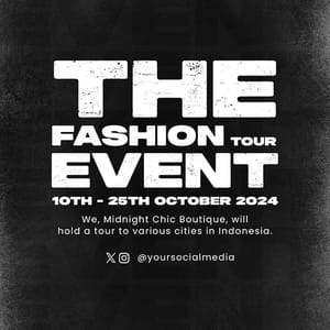 Photoshop The Fashion Tour Event Meetnight Instagram Post