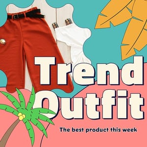 Photoshop The Best Trend Outfit Product Palm Rush Instagram Post