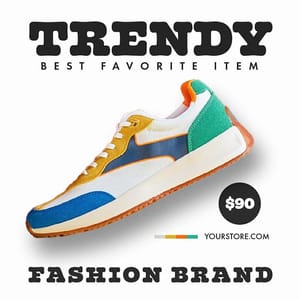 Photoshop Trendy Fashion Brand Instagram Post