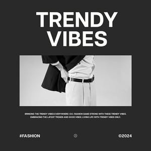 Photoshop Trendy Vibes Kauki Instagram Post