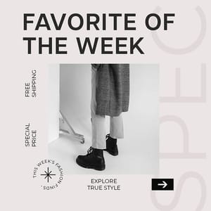 Photoshop Favorite of The Week Fashion Instagram Post