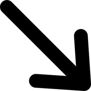 Flat Directional Arrow Sign 55