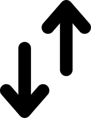 Flat Directional Arrow Sign 70