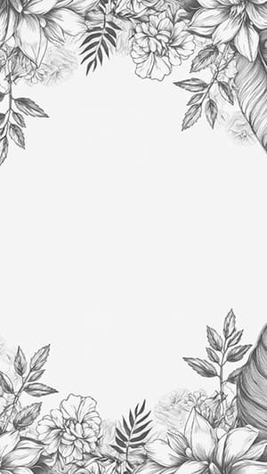 Image Flower Pencil Sketch Background Story